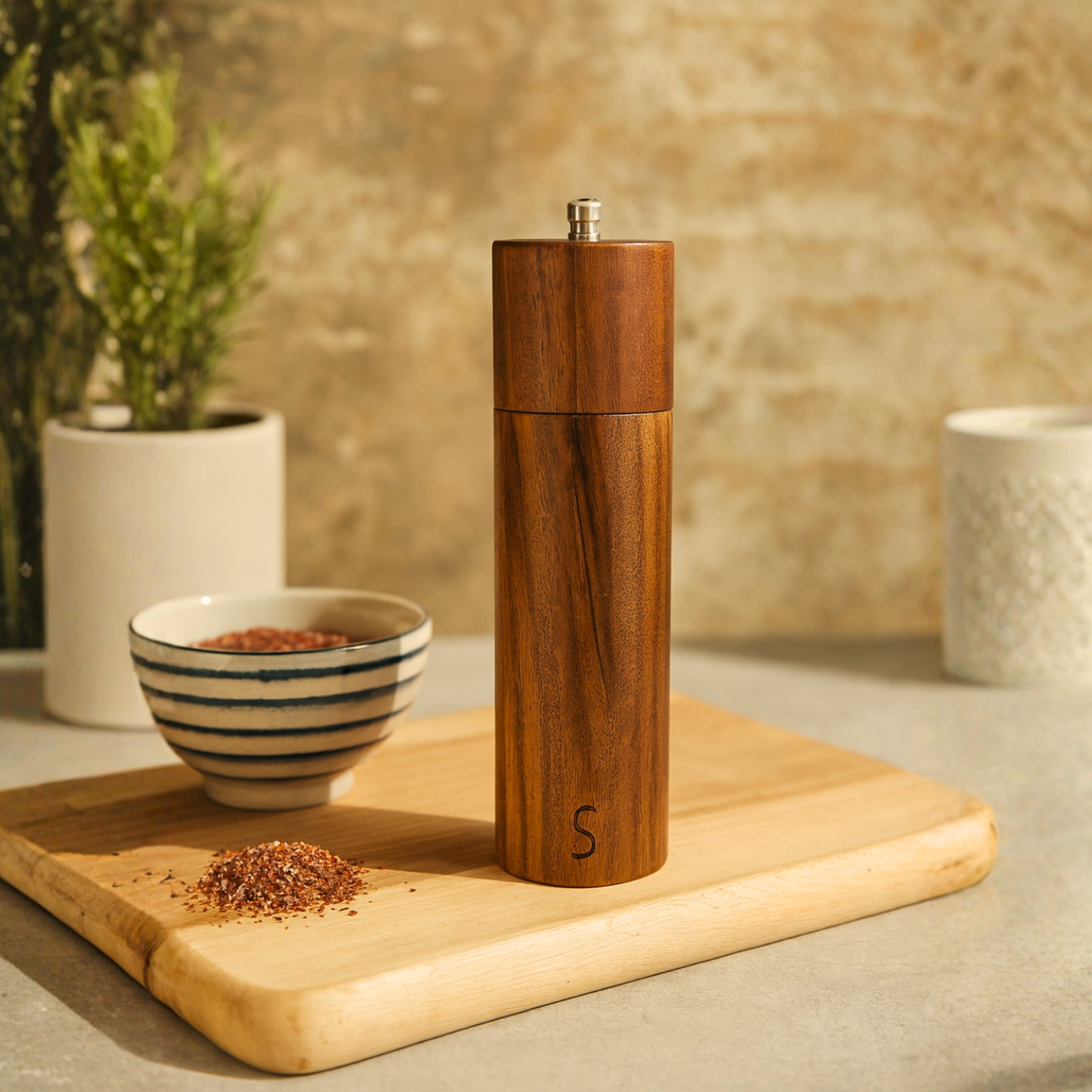 Acacia Salt & Pepper Grinders