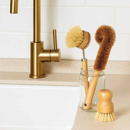 Bamboo Dish Brush Set